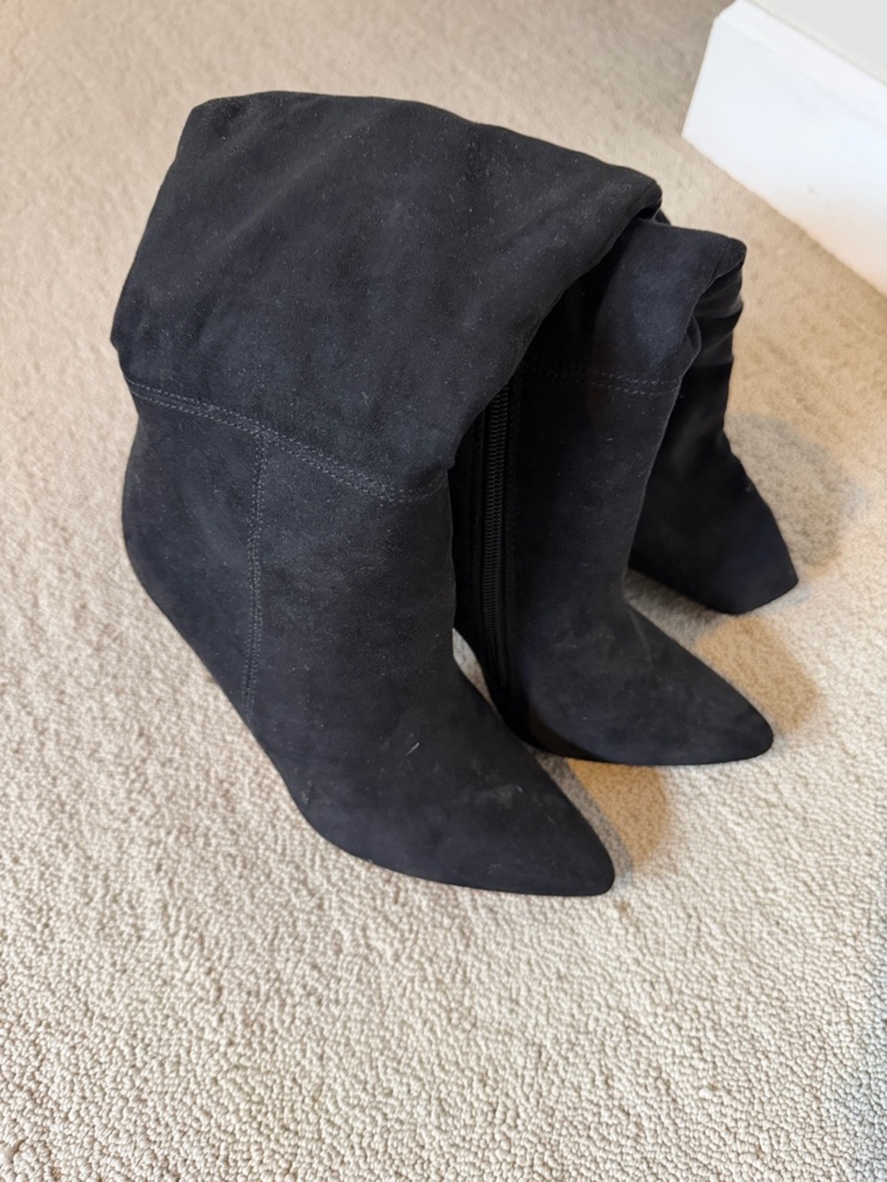 Express Women's Black Suede boots.